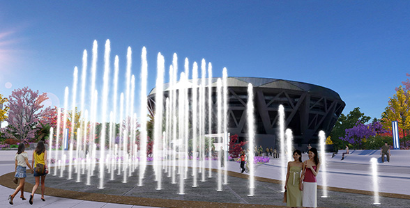 國家網球中心噴泉