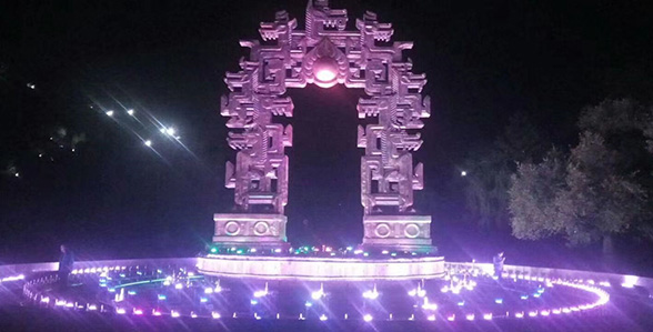 吉林北山公園九龍雕塑噴泉